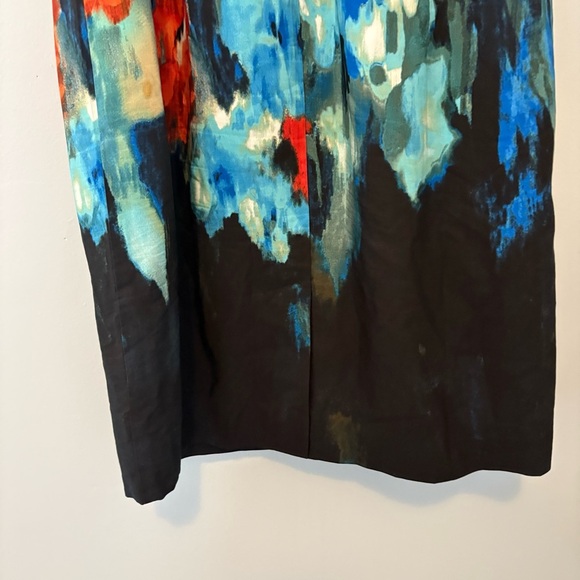 Moulinette Soeurs Strapless Silk Blend Watercolor Floral Dress Sz 8 - Picture 8 of 13